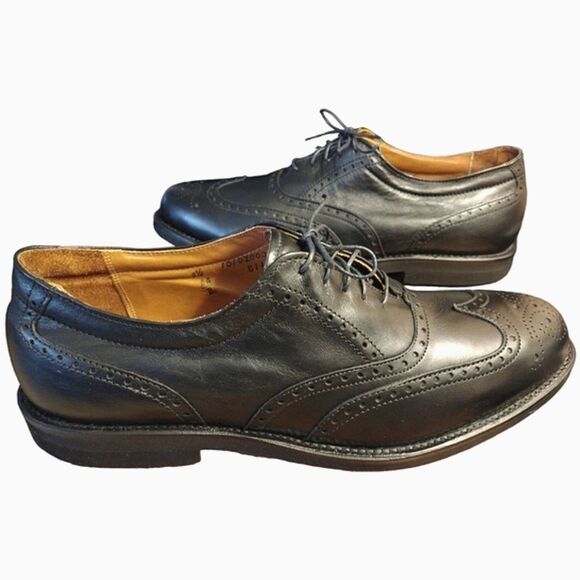 Alden 811 Leather Wing Tip Oxfords, Size 9.5 AA/B, Black LIKE NEW! - Picture 4 of 9